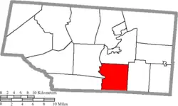 Location of Scioto Township in Pike County