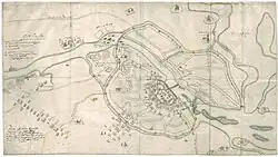 Map showing the events of the capture of Novgorod
