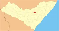 Location of Mar Vermelho in Alagoas