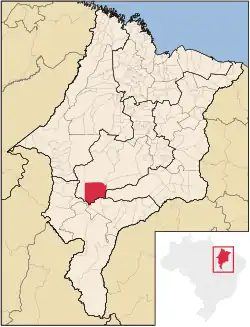 Location in Maranhão state