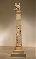 Funerary stela topped by a sphinx, 530 BCE, Greece.