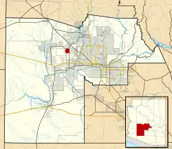 Location in Maricopa County and the state of Arizona