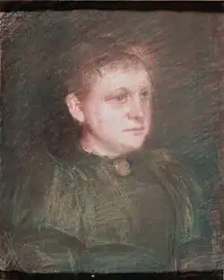 Portrait of Marie Tannæs (1892), by Signe Scheel