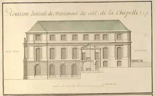 Elevation of the eastern front