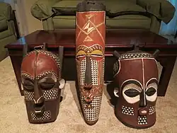BaKongo masks from the Kongo Central region