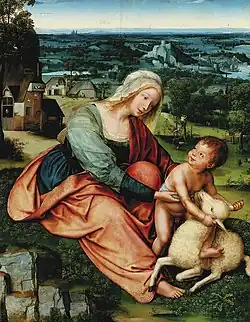 Massys Madonna and Child with the Lamb, Quentin Massys, ca. 1513