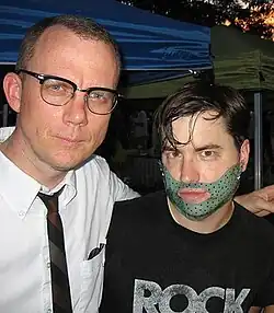 M. C. Schmidt and Drew Daniel at the 2006 Pitchfork Music Festival in Chicago