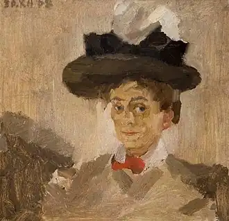 Portrait of his wife, Elise