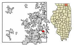 Location in McHenry County, Illinois