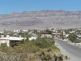 Grand Wash Cliffs at Meadview, Arizona (view due-east)