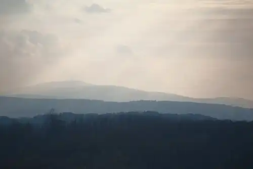 Medvednica seen from Zagorje