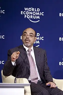 Meles Zenawi, leader of the TPLF and former Prime Minister of Ethiopia.