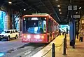 An Adtranz Variotram at the station in a Metro Light Rail livery in 2005