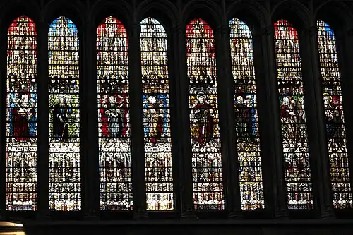 Detail of north transept windows – apostles