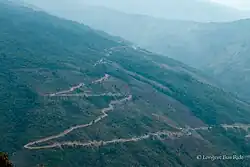 Road near Mindat, which lies between Matupi and Pakokku.