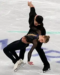 Minerva Fabienne Hase and Nikita Volodin at the 2024 World Championships