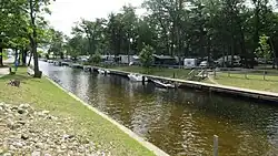 Clam Lake Canal and campground