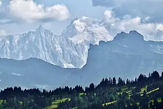 Mont Blanc du Tacul from Mont Chéry
