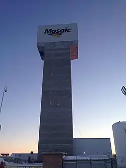K3 Mine North Shaft headframe, Esterhazy, the tallest headframe in Saskatchewan