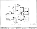 Second floor plan of J. Mora Moss House