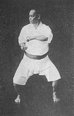 Image 5Chōki Motobu in Naihanchi-dachi, one of the basic karate stances (from Karate)