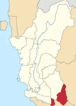 Location of Muallim District in Perak