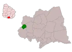 Map of the Municipality of Aguas Corrientes