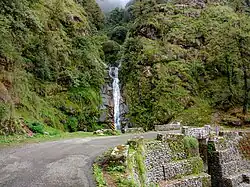 Birthi Fall as seen from Thal-Munsiyari road