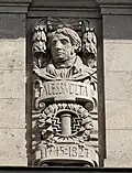 Sculpted portrait of Alessandro Volta