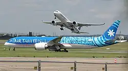An Air Tahiti Nui Boeing 787-9 during the 2019 Paris Air Show