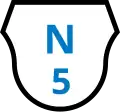 National Road N5 shield}}