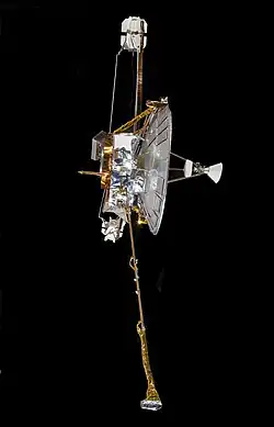 Side view of the spacecraft