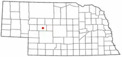 Location in Nebraska