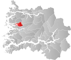 Eikefjord within Sogn og Fjordane