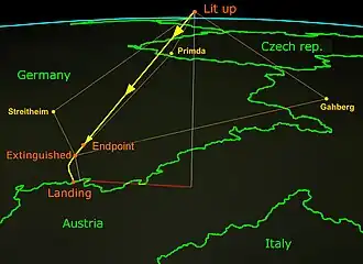 3D triangulation of the atmospheric trajectory of Neuschwanstein by the European Fireball Network stations