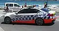 A New South Wales Police Force BMW 5 Series Highway Patrol car