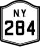 New York State Route 284 marker