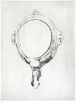 Hommage á K.N., From the Erotic year series, drypoint, 64,5x49,5 cm, 1989