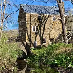 View along the mill race
