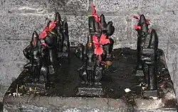 Section 5, Graha nidhi, with the nine planets (navagraha shrine pictured)