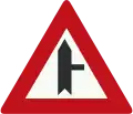 B5: Road junction with priority over minor road from the right