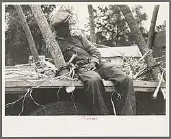 Image 18A young African American man in Morganza, 1938 (from Louisiana)