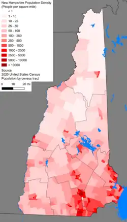 Image 11Population density by census tract (from New Hampshire)