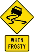 Road slippery when frosty