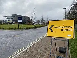 Vaccination centre in January 2021