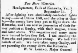 newspaper article with Loring's point of view describing his pursuit of Siber