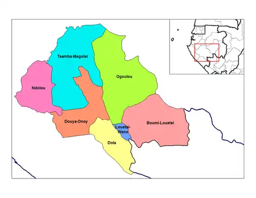 Tsamba-Magotsi Department in the region