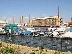 Industrial building over the Spree