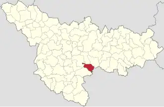 Location in Timiș County
