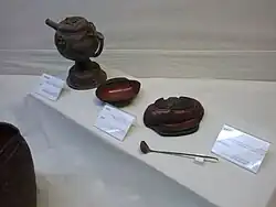 Inscribed royal cups from the Xiongnu (Hunnu) tombs just north of Ulaanbaatar.